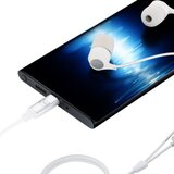 3mk žične slušalke USB-C - bele | Shoptok.si