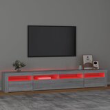 TV ormarić s LED svjetlima boja hrasta sonome 240x35x40 cm | Eponuda.com