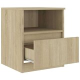  Nočna omarica 2 kosa sonoma hrast 40x40x50 cm iverna plošča, (20734562) | Shoptok.si