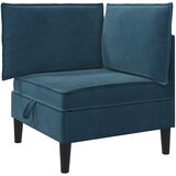  Set namještaja za dnevni boravak s jastukom 5 pcs Plava Baršun | shoptok.hr