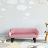 vidaXL Otroški kavč roza 70x40x24 cm žamet | Shoptok.si
