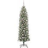  Umjetno vitko božićno drvce Zelena i bijela 180 cm | shoptok.hr