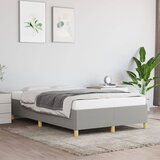 Maison Chic Posteljni okvir - Dvoposteljna postelja - Zakonska postelja brez vzmetnice svetlo siv 120x200 cm blago-J12443, (21762671) | Shoptok.si