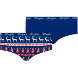 Frogies Women's panties Winter classic 2P Christmas Cene