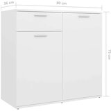  Komoda bijela 160 x 36 x 75 cm od iverice | shoptok.hr