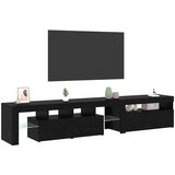 TV ormar 2 pcs Crni hrast 215 x 36,5 x 40 cm Konstruirano drvo | shoptok.hr