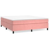  Okvir za krevet s oprugom ružičasti 180x200 cm baršunasti | shoptok.hr