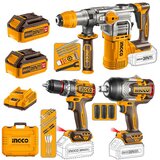 Ingco COSLI250281E aku set (buš 96nm+hamer+ud.odvijač 1350nm) super | Eponuda.com