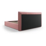 Milo Casa Ružičasti tapecirani bračni krevet s prostorom za odlaganje s podnicom 140x200 cm Elio – | shoptok.hr