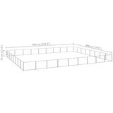  Kavez za pse srebrni 72 m² čelični | shoptok.hr