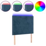  Uzglavlje tamnoplavo 100x5x118/128 cm baršunasto | shoptok.hr