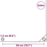 CERADA 650g / m² Maslinasto zelena 5 x 6 m Platno s PVC premazom | shoptok.hr