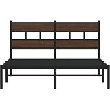  Okvir kreveta bez madraca s uzglavljem boja hrasta 150x200 cm | shoptok.hr