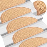  Samolepilne preproge za stopnice 15 kos 56x17x3 cm sisal, (20980939) | Shoptok.si