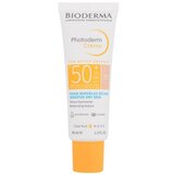 Bioderma Photoderm Cream SPF50+ vlažilna in obarvana krema za zaščito pred soncem za obraz 40 ml Odtenek light unisex Cene