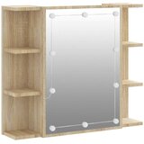 Ormarić s ogledalom LED boja hrasta sonome 70 x 16,5 x 60 cm | Eponuda.com