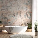  Foto tapeta - Greek laurels - faded composition with leaves on a beige patterned background 400x280 | shoptok.hr