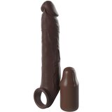 Pipedream X-TENSION Elite 3 - ovojnica penisa sa skrotumom (smeđa) | shoptok.hr