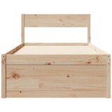 vidaXL Posteljni okvir s predali 90x200 cm trdna borovina | Shoptok.si