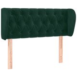  Uzglavlje s ušima tamnozeleno 93x23x78/88 cm baršunasto | Eponuda.ba