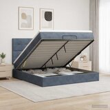  od pjene s madracem i LED-om Tamnosiva 140 x 190 cm | shoptok.hr