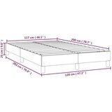  Za krevet s oprugama tamnosmeđi 120x200 cm od tkanine | shoptok.hr