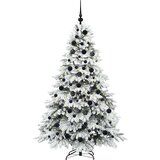 vidaXL Umestno božično drevo med 300 LED Zelena 180 cm PE in PVC | Shoptok.si
