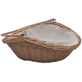  Košara za drva za ogrjev s ručkom 57x46,5x52 cm Smeđa vrba | shoptok.hr