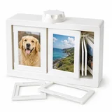 Vrteči okvir za fotografije, držalo za 24 Polaroid in Instax fotografij, 6 × 8 cm, namizni foto okvir, dekoracija in darilo | ROTAPIX, (5000489481)