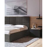 MESONICA Antracitno sivi tapecirani bračni krevet s prostorom za odlaganje s podnicom 160x200 cm Bufo – | shoptok.hr
