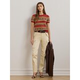 Polo Ralph Lauren Pulover tamo žuta / maslinasta / svijetlo crvena / bijela | shoptok.hr