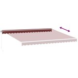 Tenda na ručno uvlačenje s LED bordo 450 x 350 cm | shoptok.hr