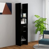 Furnova Knjižna omara črna 40x35x180 cm iverna plošča, (21932987) Cene