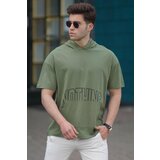 Madmext Men's Khaki Printed T-Shirt 5236 Cene