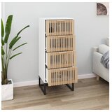 Visoka omara bela 40x30x95 cm inženirski les | Shoptok.si