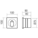  Redo 91200 - LED Spoljno orijentaciono svetlo BAST LED/2,5W/230V IP65 antracit | Eponuda.com