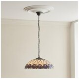 Endon 111985 - Luster na lancu Tiffany HUTCHINSON 3xE27/10W/230V prečnik 50 cm Cene