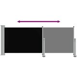  Uvlačiva bočna tenda za terasu 100 x 300 cm crna | shoptok.hr