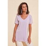 Trendyol Ženska majica V Collar Asymmetric | Shoptok.si