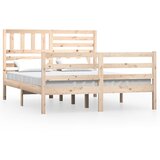 Maison Chic Posteljni okvir - Dvoposteljna postelja - Zakonska postelja iz trdnega lesa 140x200 cm-J14599, (21768319) | Shoptok.si