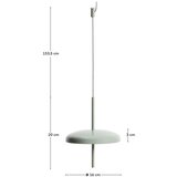 Kave Home Svijetlo zelena LED stropna svjetiljka s mogućnosti zatamnjivanja s metalnim sjenilom ø 16 cm Porte – | shoptok.hr