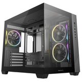 DeepCool Računalniško ohišje CG330 3F, micro-ATX, kaljeno steklo, črno | Shoptok.si