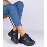 Gemre Ariella women's black sneakers adorned with glitter | Shoptok.si