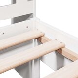  Knjižna postelja brez vzmetnice bela 75x190 cm trdna borovina, (21532513) | Shoptok.si