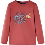  Dječja majica s dugim rukavima tamnocrvena 116 | shoptok.hr