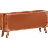  Komoda siva 120 x 30 x 55 cm od masivnog drva | shoptok.hr