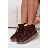 Boto Women's Snow Boots With Laces Chocolate Rebekah | Shoptok.si