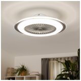  Brilagi - LED prigušiva svetiljka sa ventilatorom RONDA LED/48W/230V srebrna+daljinski upravljač | Eponuda.com