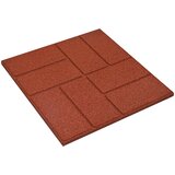  Kamen za hodanje 6 pcs Crvena 40,5 x 40,5 x 2 cm Guma | Eponuda.com