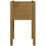  Vrtna sadilica smeđa boja meda 40x40x70 cm od masivne borovine | Eponuda.com